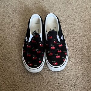 Vans Women’s Black Cherry Slip-On Shoes